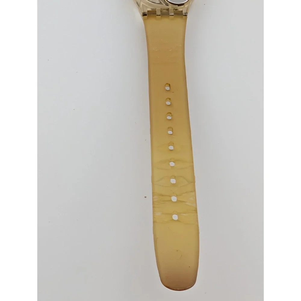 Swatch Moscow 1980 Olympic Women's Watch LZ103 AG1994 Gold Band- New Battery‎